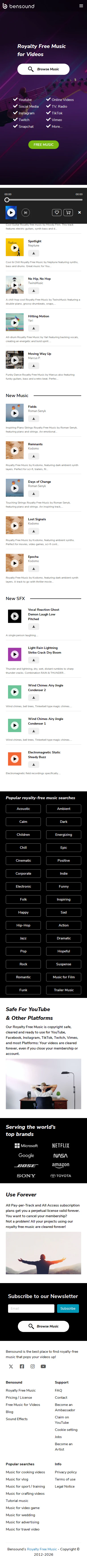 Click to zoom in fullscreen bensound.com Mobile View