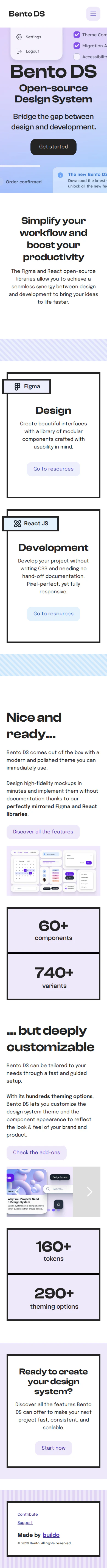 Click to zoom in fullscreen bento-ds.com Mobile View